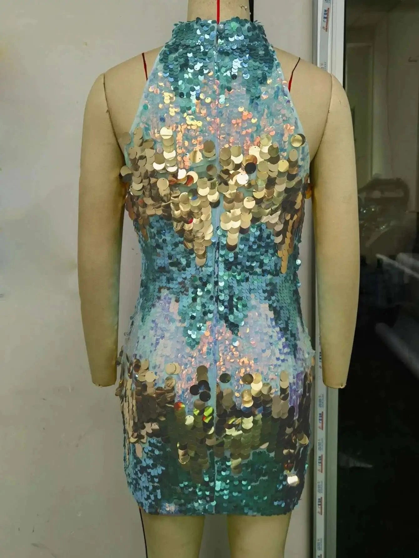 Sexy vintage sequin summer dress women elegant short evening party dresses 2025 woman bodycon mini club birthday dress vestidos