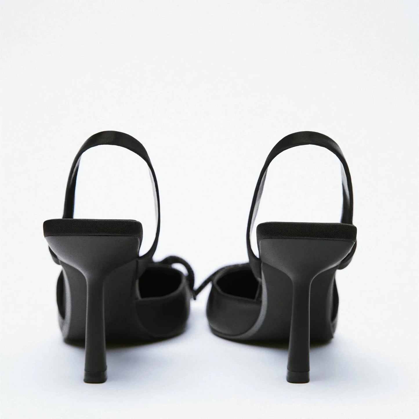 sh10733a Drop shipping high-heeled sandals black color heels with bowknot 2024
