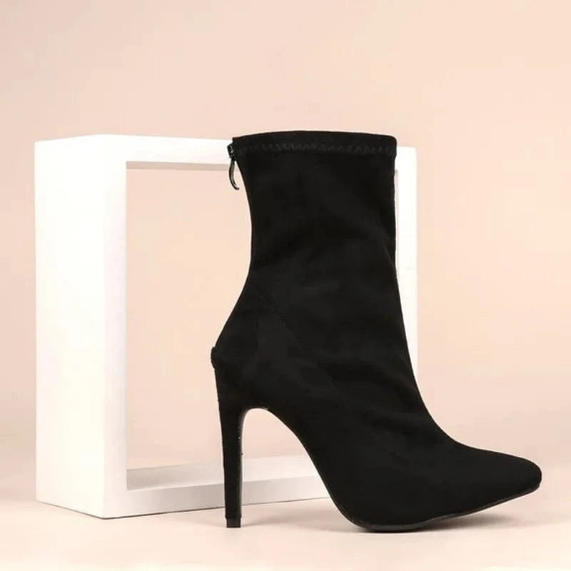 sh11398a Winter 2023 ladies boots shoes high heels leopard boots for woman