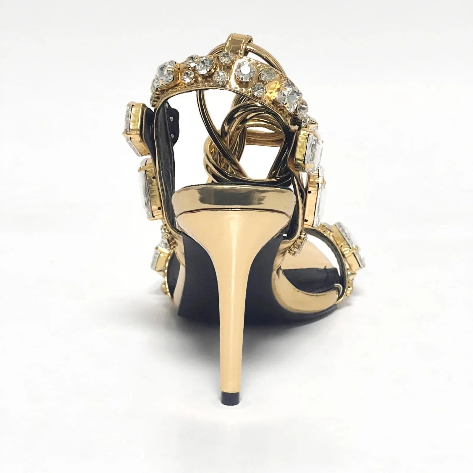 sh11598a Summer 2024 heeled sandals gold heels elegant heel shoes for women