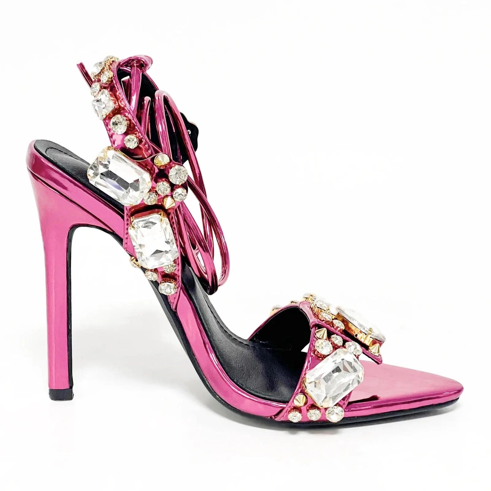 sh11598a Summer 2024 heeled sandals gold heels elegant heel shoes for women