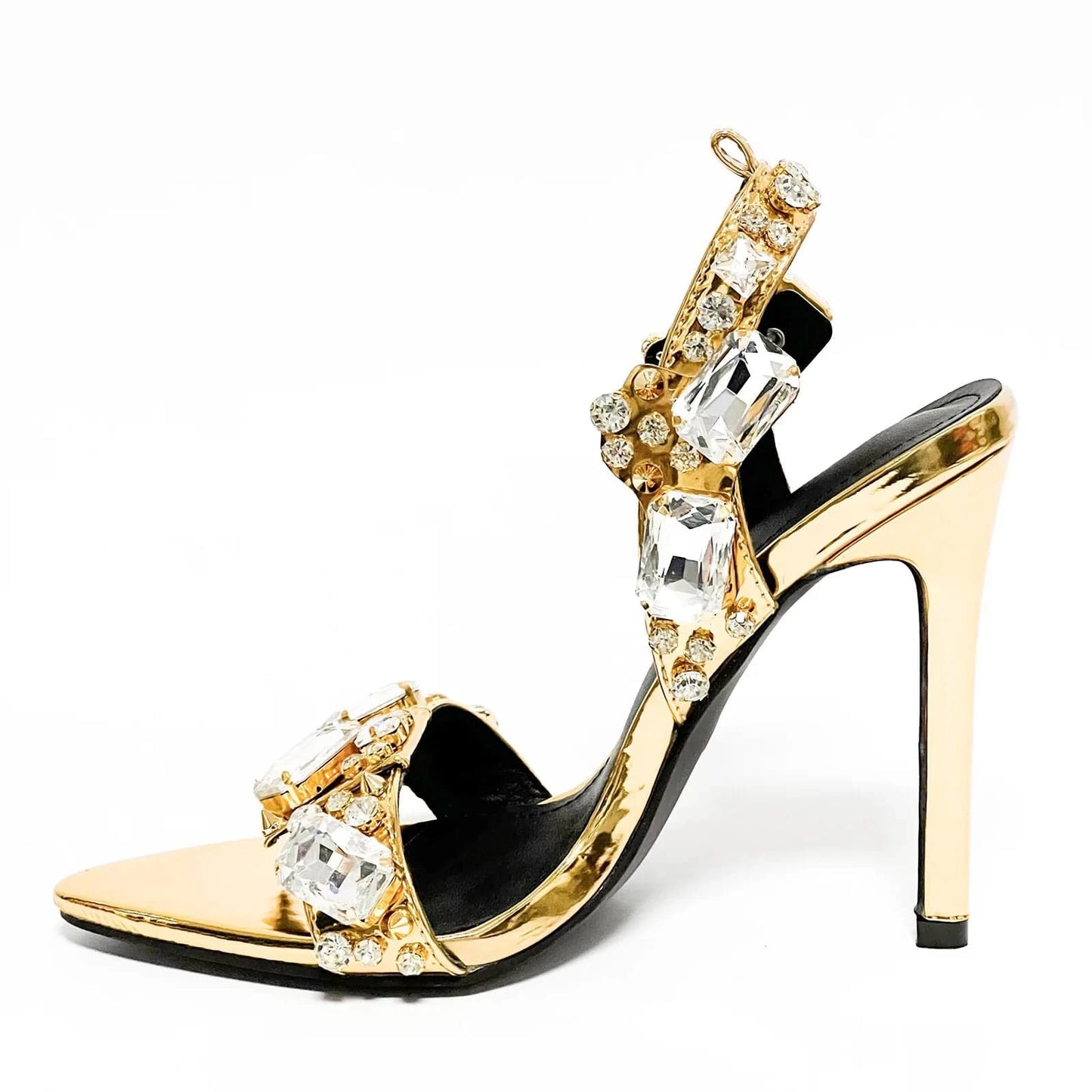 sh11598a Summer 2024 heeled sandals gold heels elegant heel shoes for women