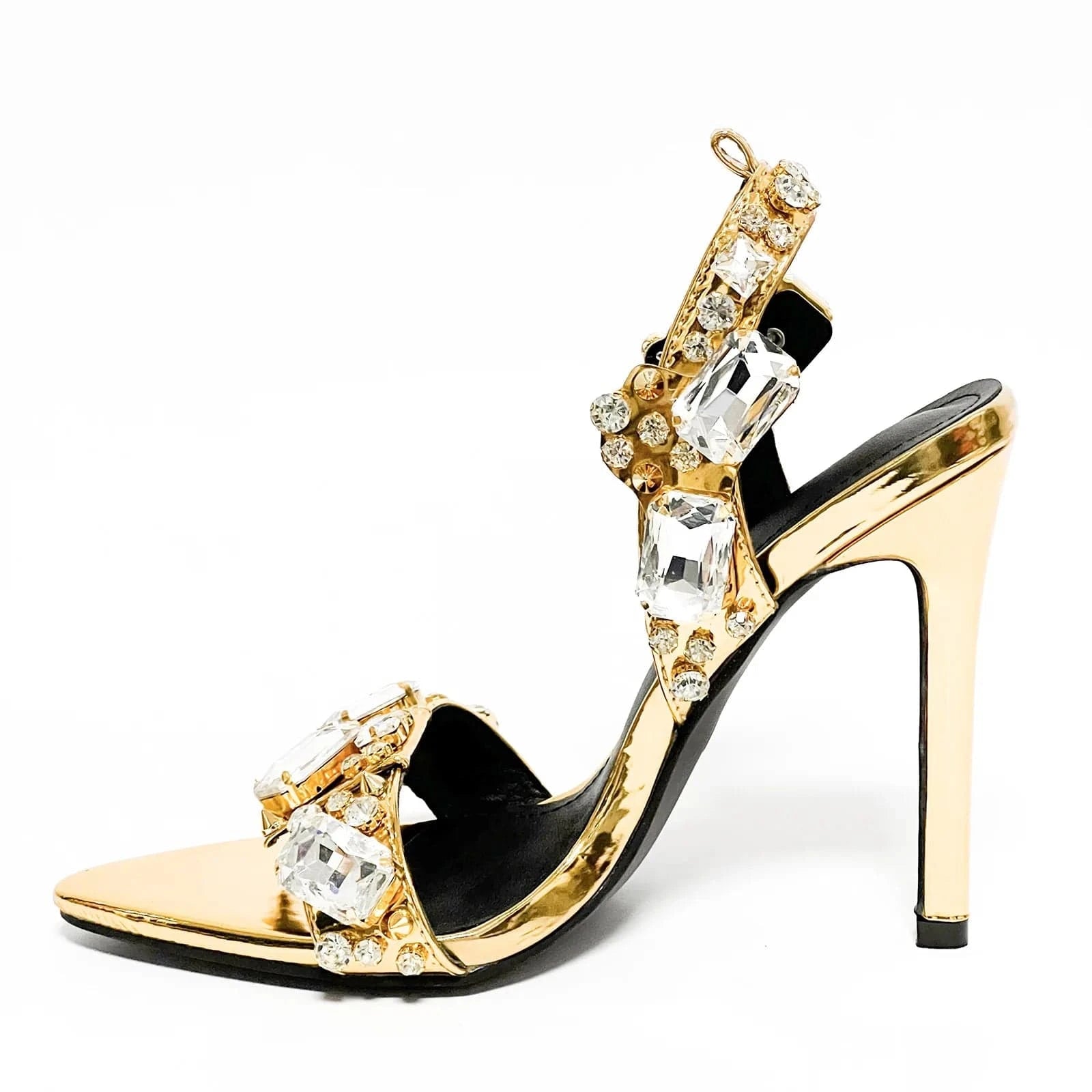 sh11598a Summer 2024 heeled sandals gold heels elegant heel shoes for women