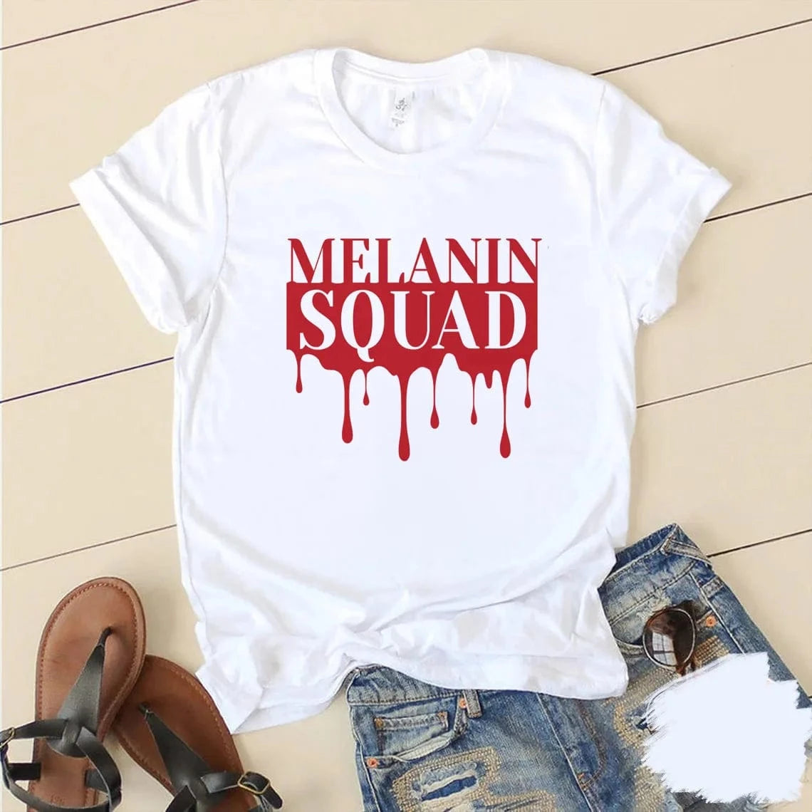 shirts/ tops 3 XL / White-T24-552727 Black Queen Graphic Plus Size Tee Shirt