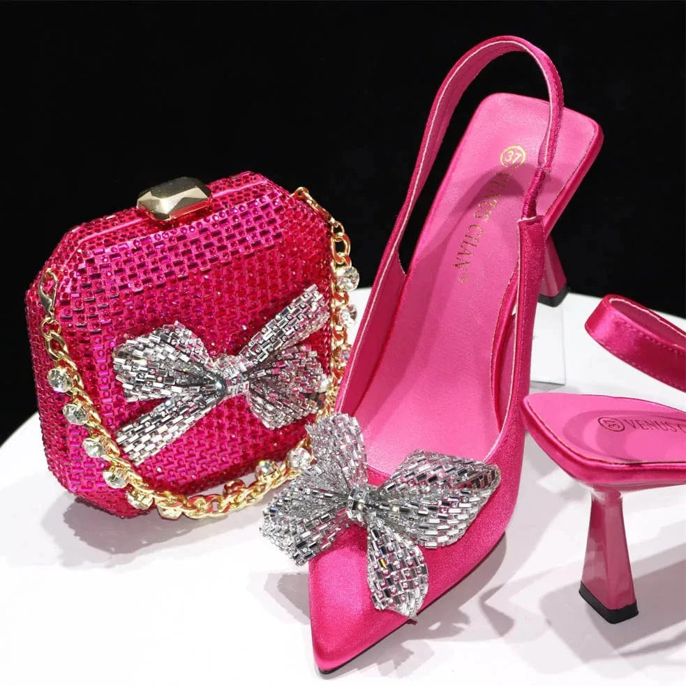 Shoes and Bags Sets Wedding Party Bridal Italian Matching Shoe and Bag Set