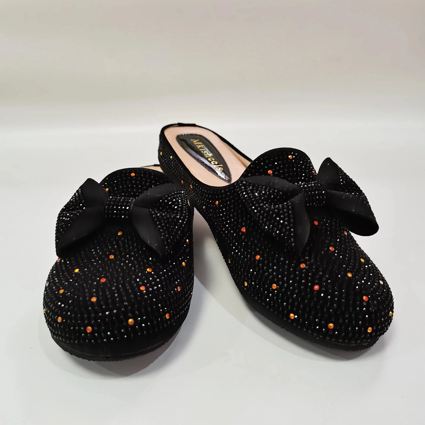 shoes black / 38 Latest Women Slipper Elegant Italian Women Sandals Shoes for Parties African Wedding Lower Heels Women Shoes