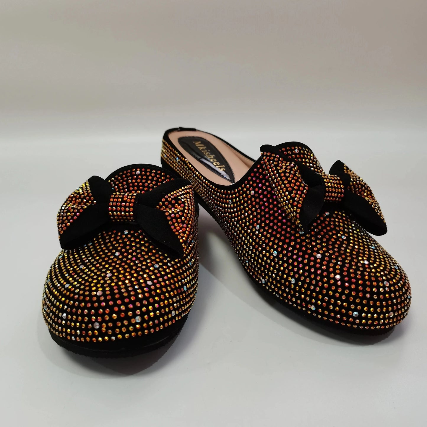 shoes gold / 40 Latest Women Slipper Elegant Italian Women Sandals Shoes for Parties African Wedding Lower Heels Women Shoes