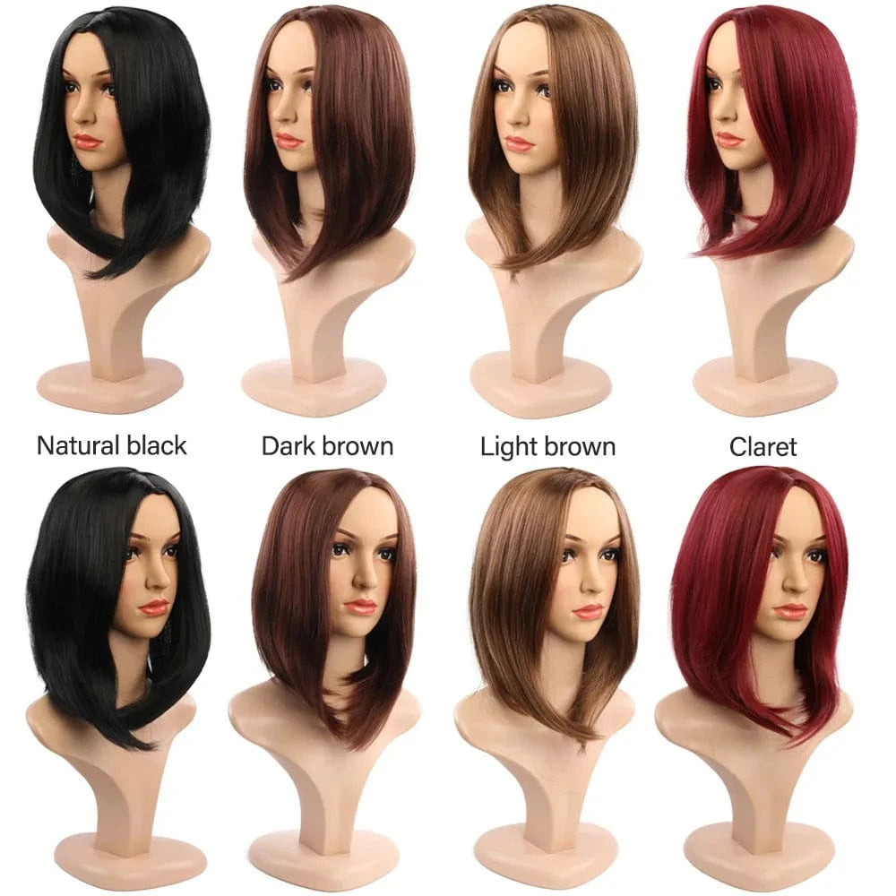 Short Glueless None Lace Ready To Ship Blonde Remy Human Hair Kinky Curly Bob Wig With Bang For Black Women