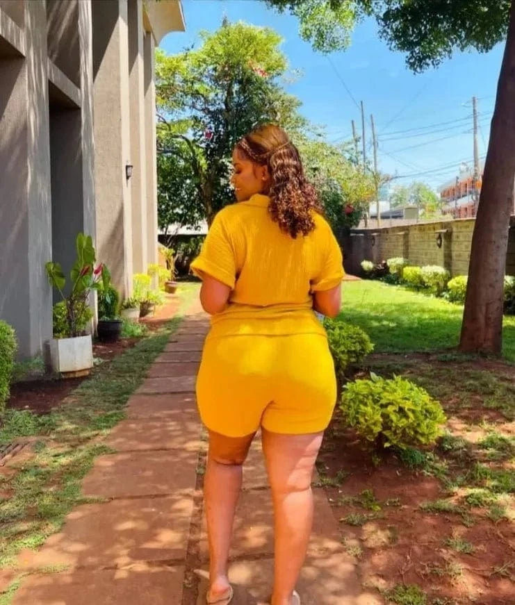 Short Set Women Two Piece Sets Matching Sets Short Sleeve Print Letter Tops Long Pants High Waist Y2k Streetwear Casual Loose