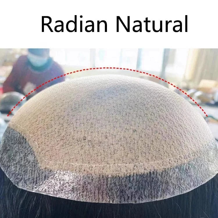 Silk Base Mens Toupee Replacement Systems Topper Hair Invisible Hairline Men Wig Human Hairpieces