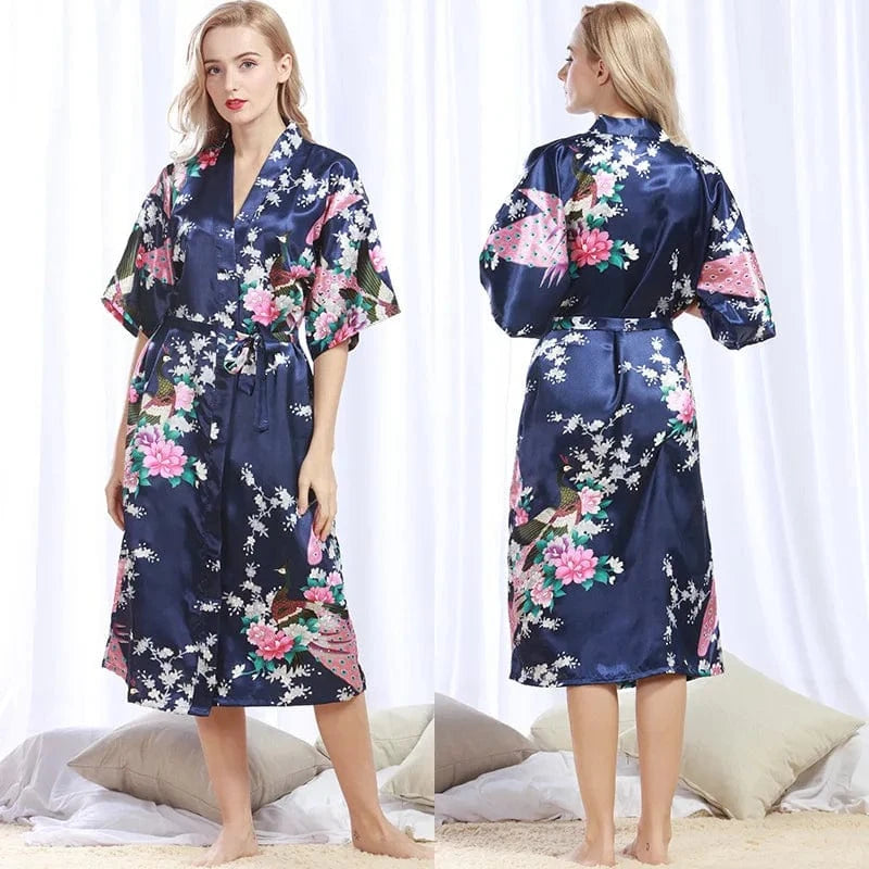 Silk Kimono Robe Bathrobe Women Satin Robe Silk Night Sexy Robes Night Grow For Bridesmaid Summer Plus Size