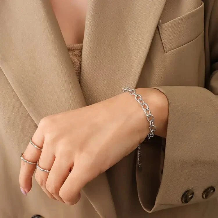 Silver Bracelet 18K Gold Plated Stainless Steel China Jewelry Wholesale for Sale