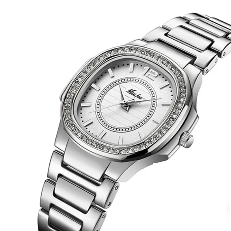 silver montre femme missfox 2549 Watch ice new rhinestone Ladies hombre Luxury Brand Diamond Quartz Gold Wrist Watch Gifts For Women