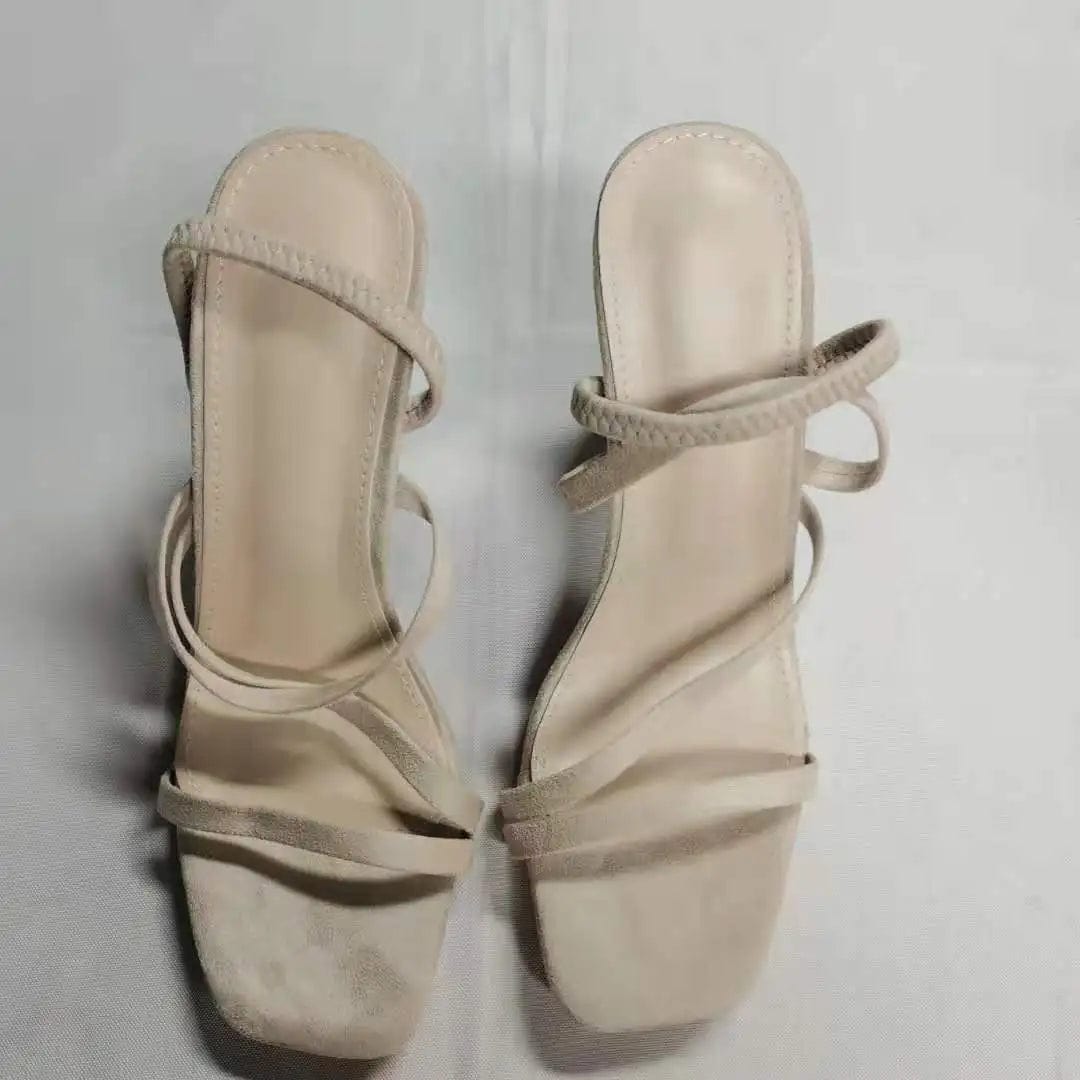 Size 35-41 summer new style thick heel women sandals high heels plus size office lady women's office lady street work wear shoes
