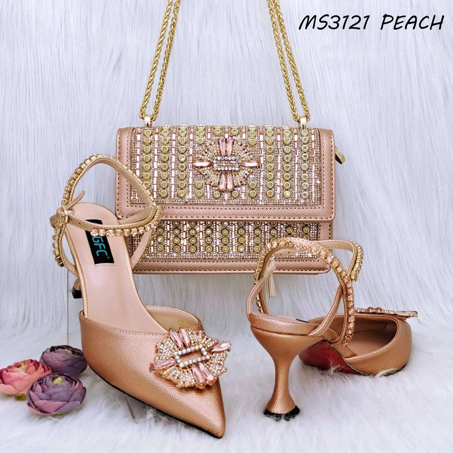 Size 38 to 43 women italian shoe brands wholesale matching shoes and handbags clutch bags china