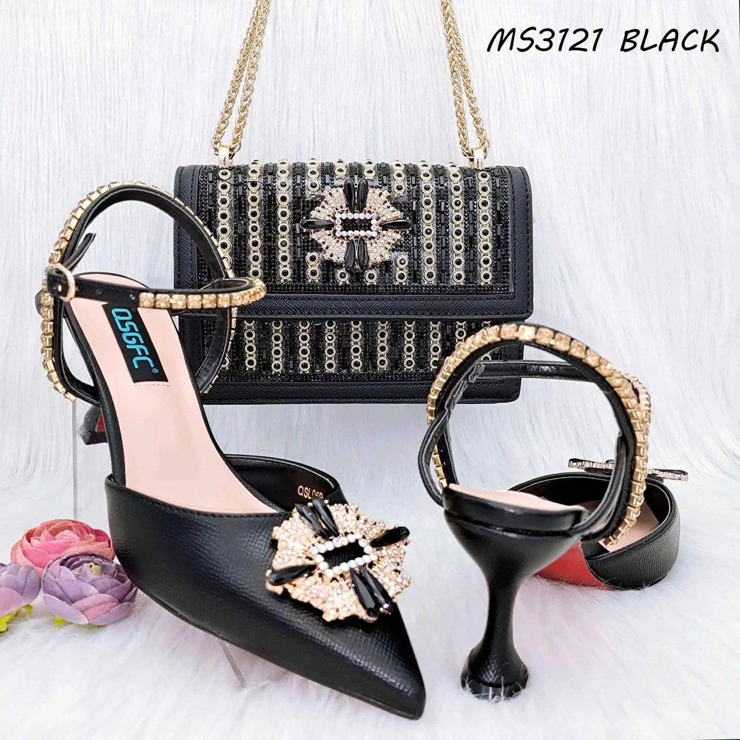 Size 38 to 43 women italian shoe brands wholesale matching shoes and handbags clutch bags china