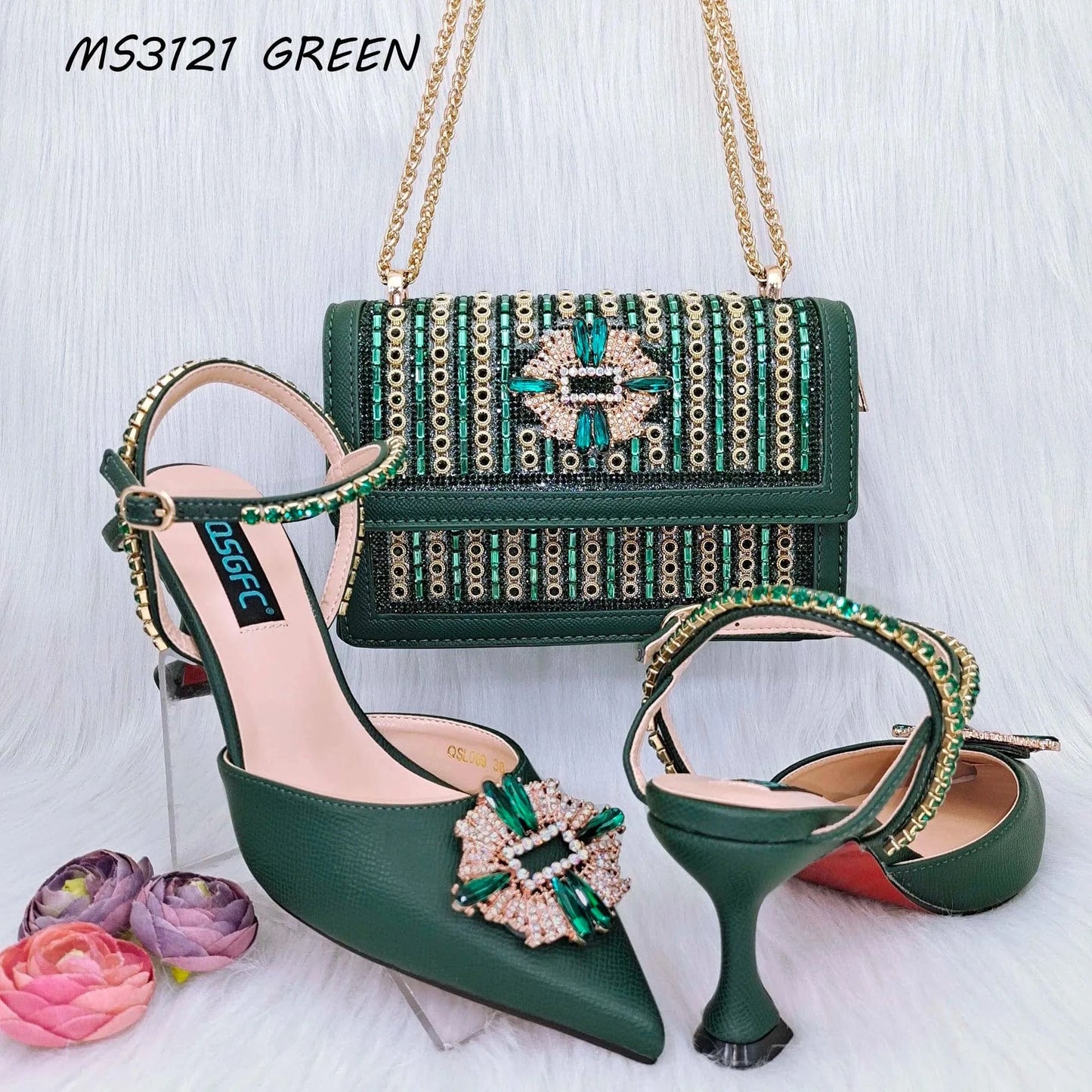 Size 38 to 43 women italian shoe brands wholesale matching shoes and handbags clutch bags china