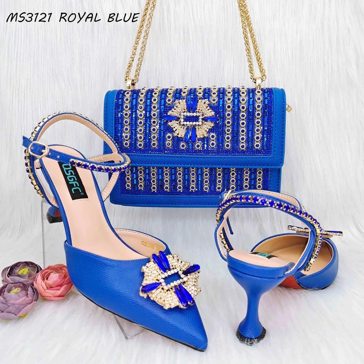Size 38 to 43 women italian shoe brands wholesale matching shoes and handbags clutch bags china