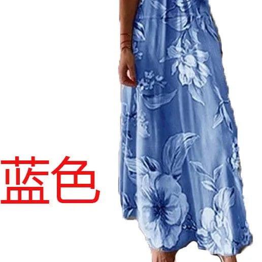 Slip Dress Summer 2024 Bohemian Sleeveless Backless Stylish Floral Casual Maxi Dress Sundresses For Women Evening Dress