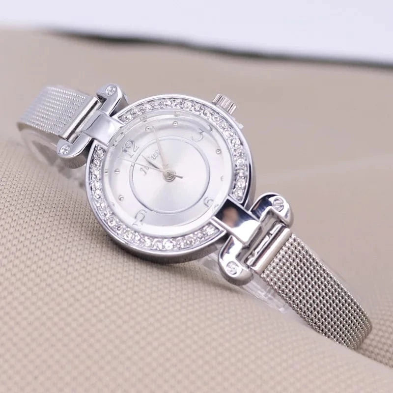 Small Julius Lady Women's Watch Retro Clock Japan Quartz Fashion Hour Dress Stainless Steel Bracelet Girl's Birthday Gift No Box