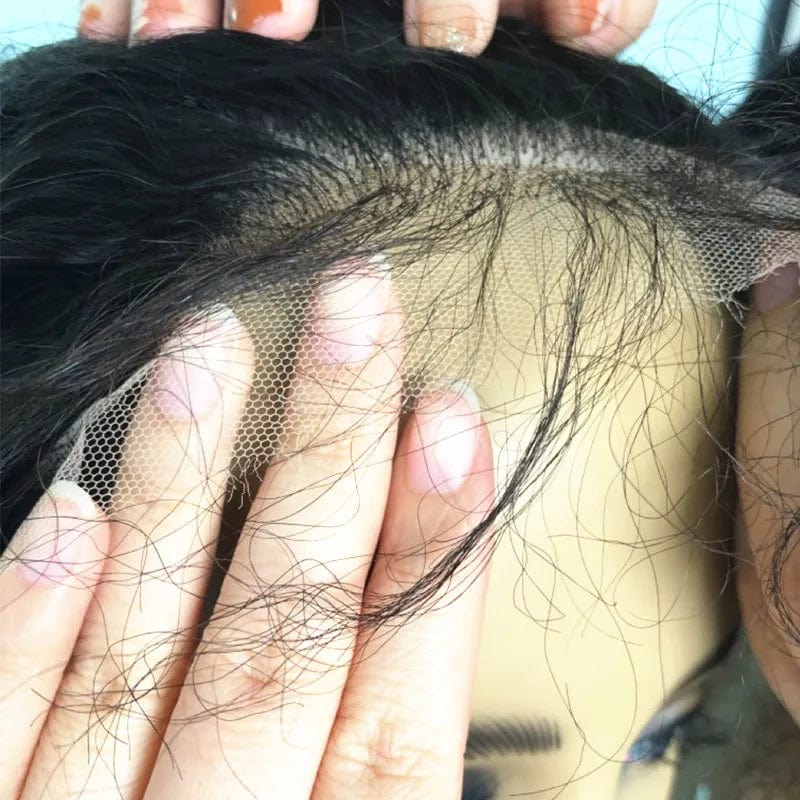 Small Knots Pre Plucked Hd Lace Front Wig Lace Human Hair Wig Transparent 1 Piece Brazilian Hair Long Swiss Lace Average Size