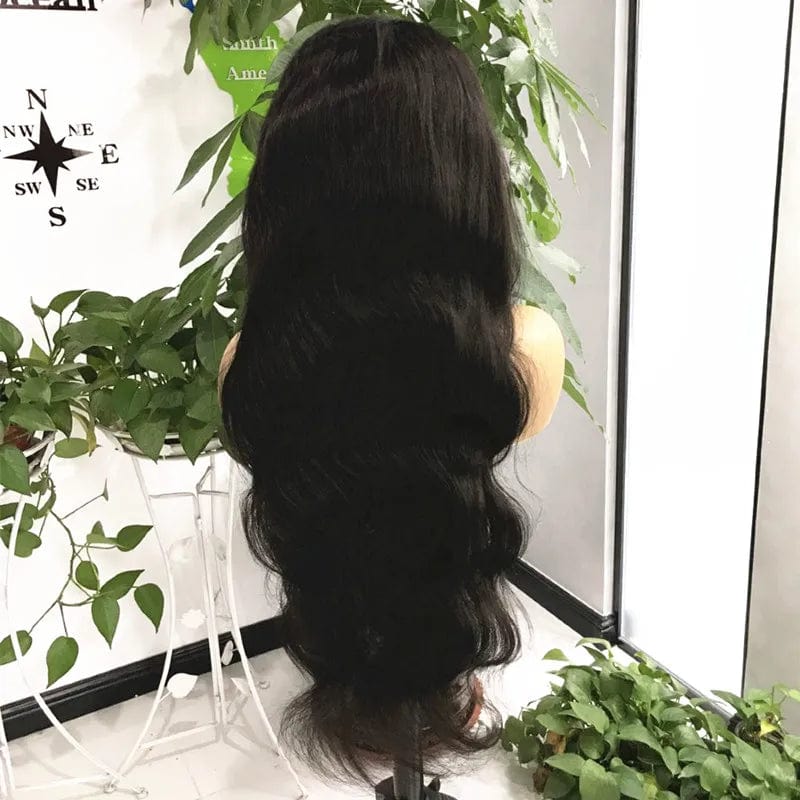 Small Knots Pre Plucked Hd Lace Front Wig Lace Human Hair Wig Transparent 1 Piece Brazilian Hair Long Swiss Lace Average Size