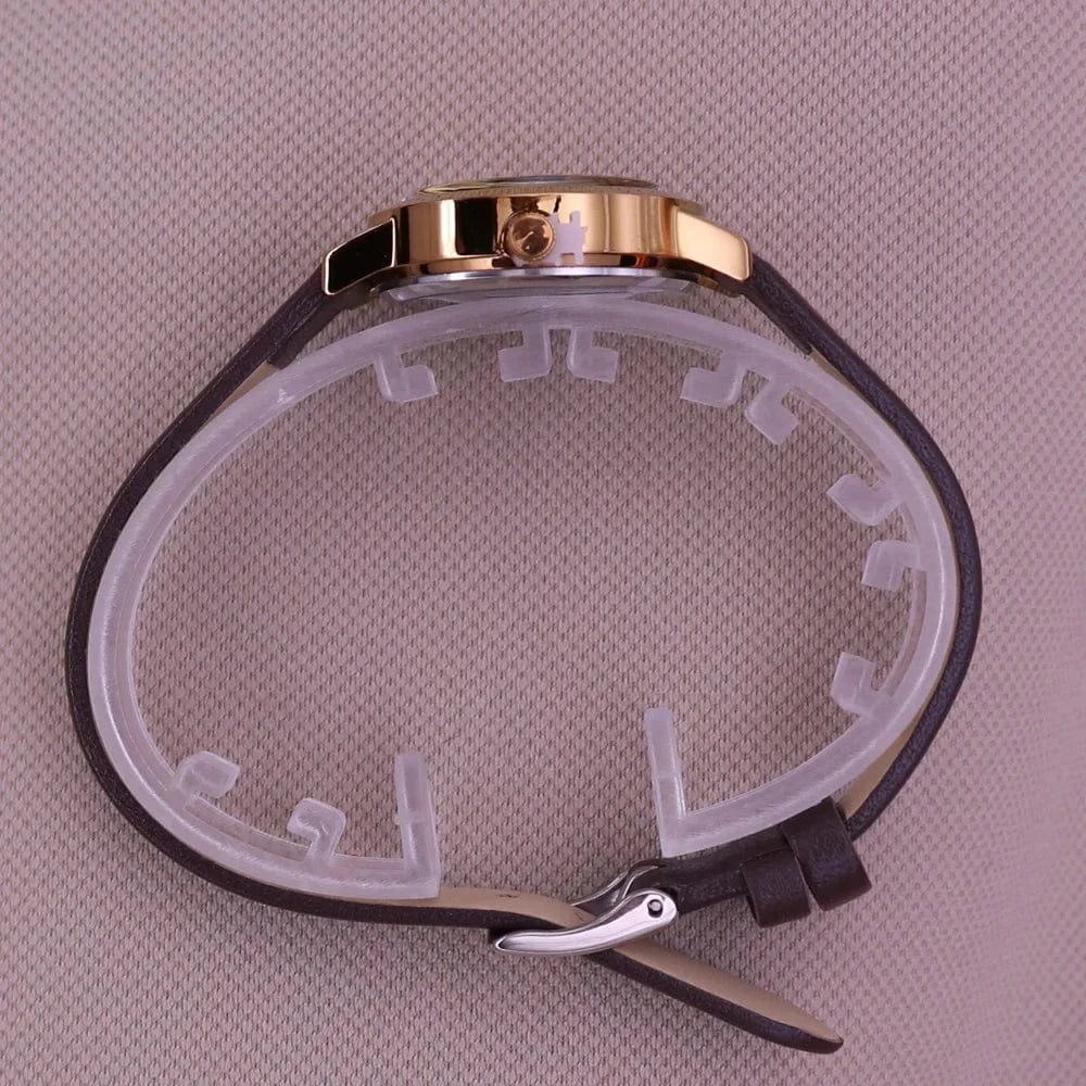 Small Rhinestones Julius Lady Women's Watch Japan Quartz Elegant Fashion Hours Bracelet Leather Girl's Gift No Box