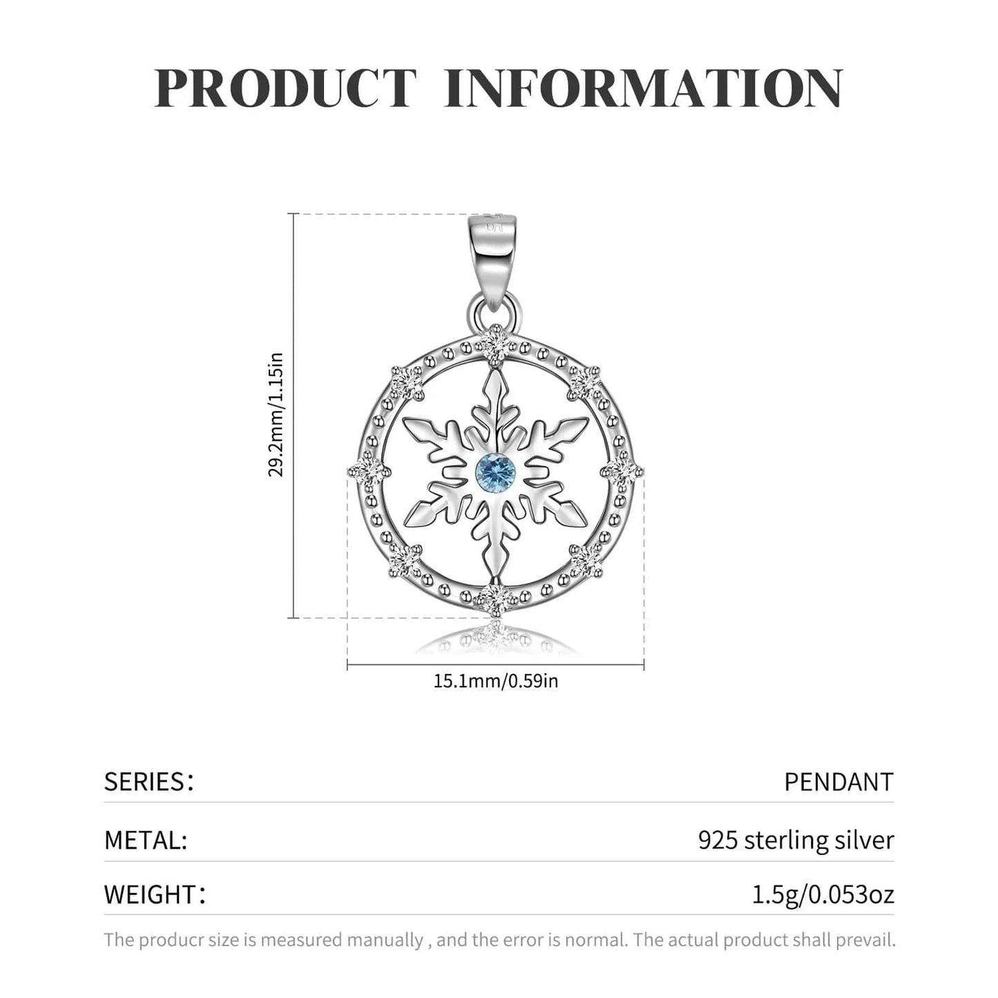 Snowflakes Pendant Necklace 925 Sterling Silver Bow-Knot Bell Heart Pendant for Women Necklaces Jewelry Making Christmas Gifts