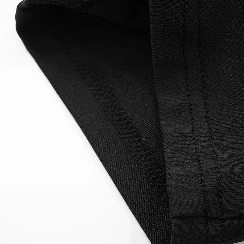 Solid Black Sexy Backless Halter Deep V-Neck Jumpsuit Women One Piece Outfits Skinny Casual Streetwear Calf-Length Simple Romper