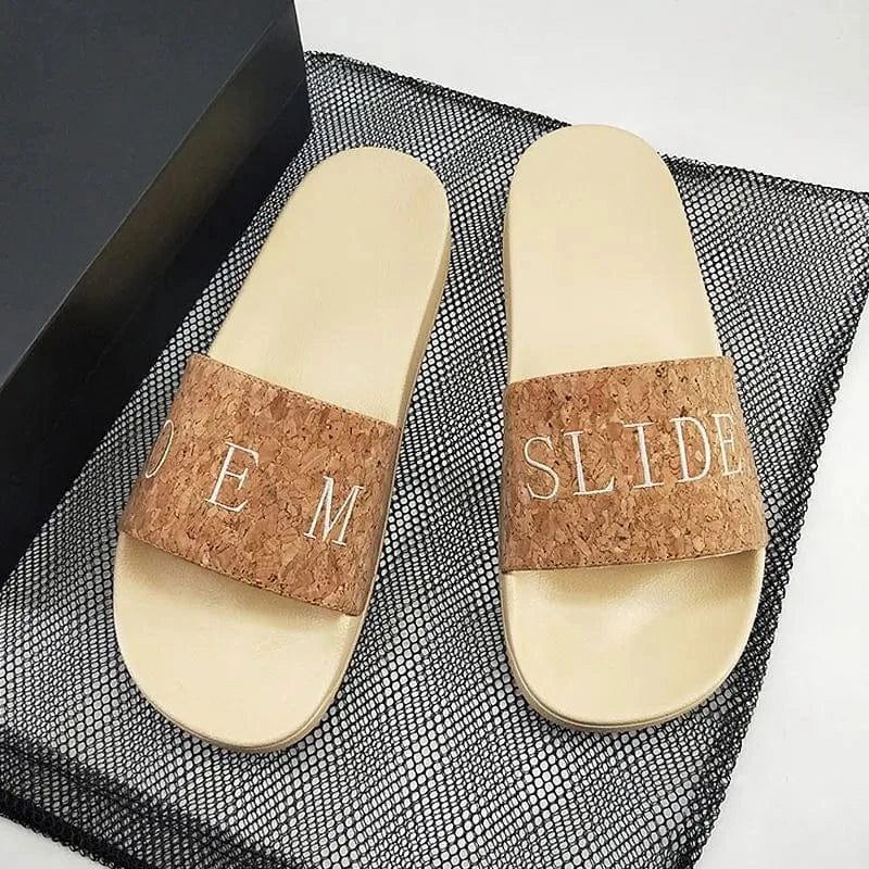 Solid Women Slipper Ladies Slides Summer Beach Flip Flops Outdoor Flat Pvc Flip-Flops Sandals And Bags Slippers Designer Men