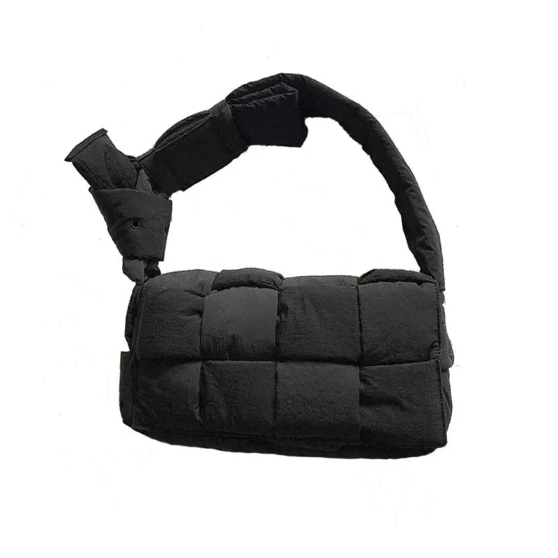 Sponge Woven Pillow Bag Net Celebrity The Same Cross-body Small Square Bag Shoulder Handbag Bag Female