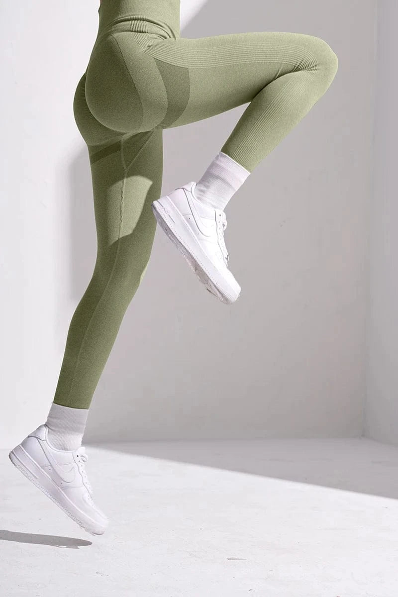 Spot Wholesale 6 Color Ladies High Waist Breathable Sport Pants Fitness Yoga Legging