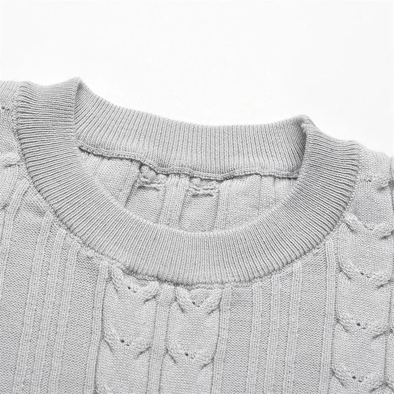 spring 2024 new arrivals custom ladies white long sleeve knit jersey midi sweater dress female women winter clothing fall outfit