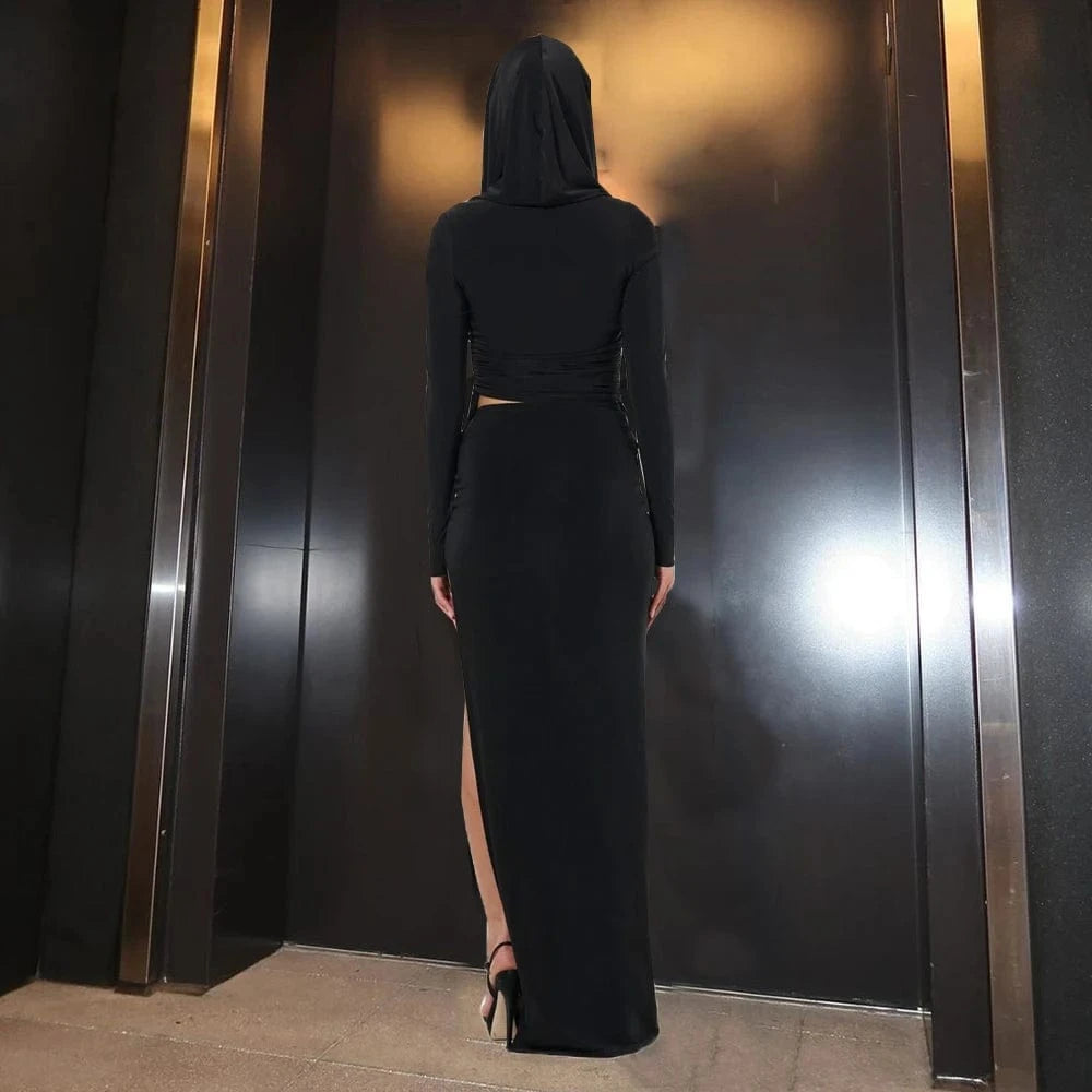 Spring 2024 womens clothing sexy long skirt sets, women 2 piece outfits