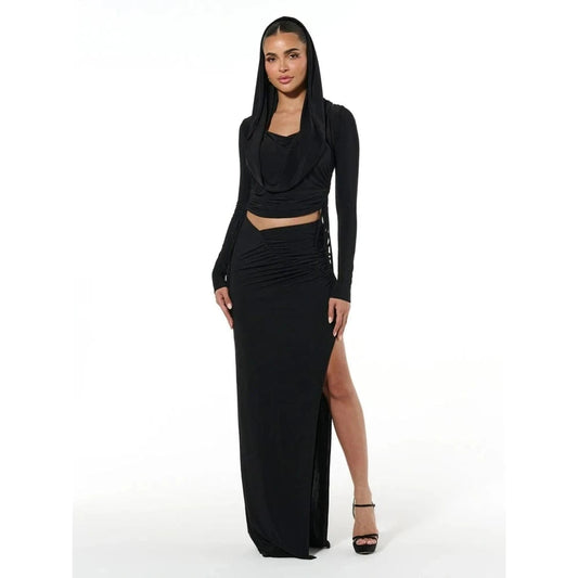 Spring 2024 womens clothing sexy long skirt sets, women 2 piece outfits