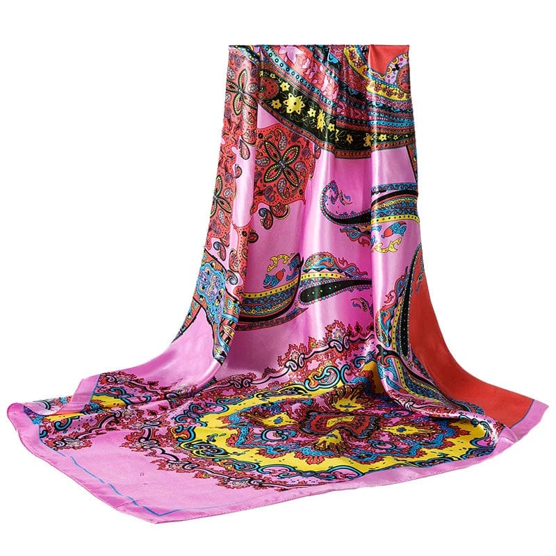 Spring and summer thin ethnic lady scarf fashion cashew pattern 90cm large square scarf Malay scarf