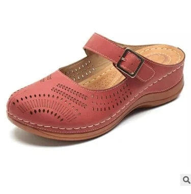 Spring New hole shoes light comfortable retro hollow out car line flat non-slip Breathable Lightweight Casual walking Shoes