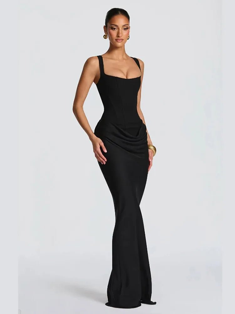 Square Neck Halter Mini Dress - SN Wigs & More