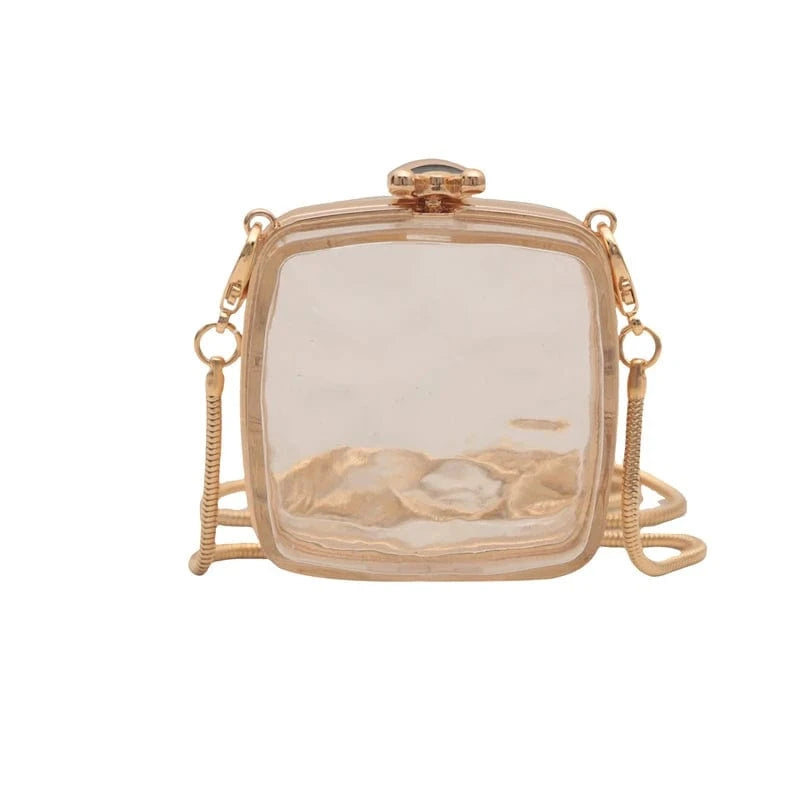 square New Fashion women Handbags pvc box Light Lady Tote Bags Lady Design Purses For Females