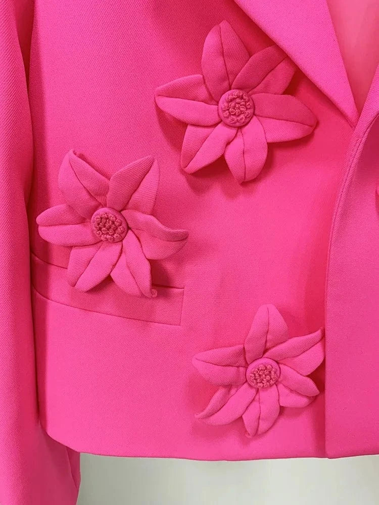 SR2244 Women Fashion New Arrivals Flowers Ladies Suits New Design Two Piece Set Women Clothing