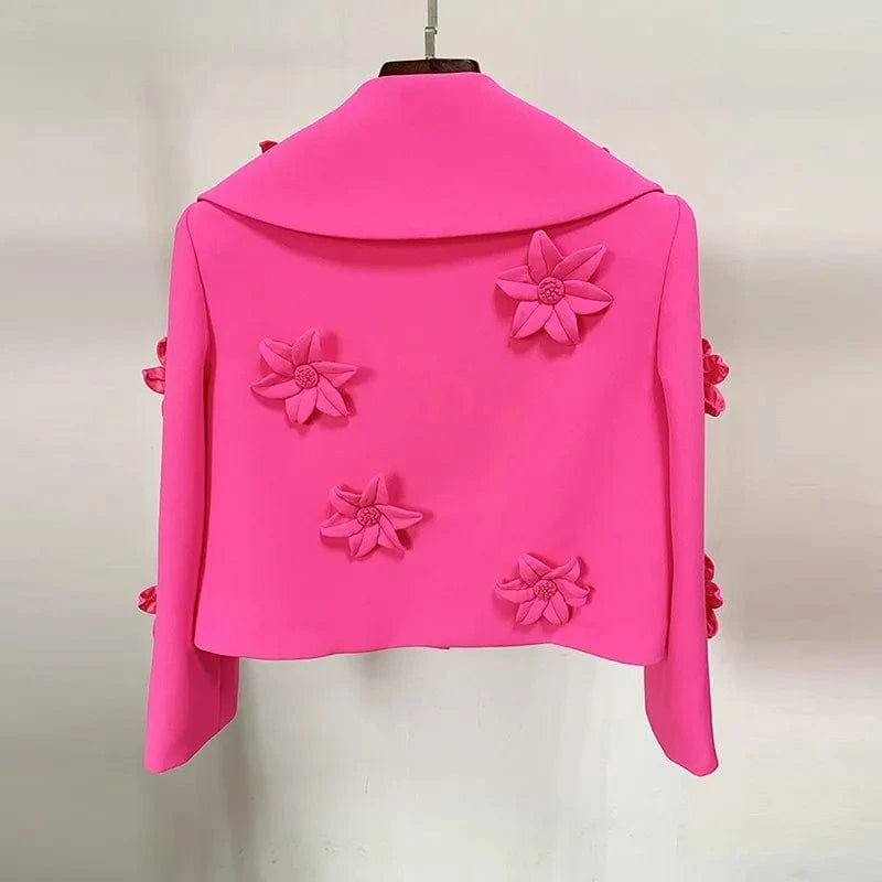 SR2244 Women Fashion New Arrivals Flowers Ladies Suits New Design Two Piece Set Women Clothing