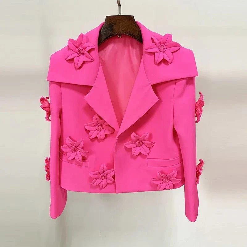 SR2244 Women Fashion New Arrivals Flowers Ladies Suits New Design Two Piece Set Women Clothing
