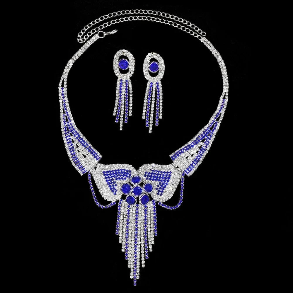 Stonefans Luxury Flowers Rhinestone Bridal Jewelry Sets for Women Luxury Dubai Nigeria Crystal Wedding Jewelry Sets