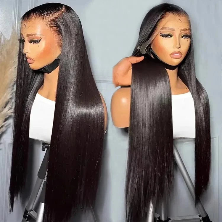 Straight wig / 10" 13x4 transparent lace front wig ST sample wig 40 Inch Wholesale 13x6 Full HD Lace Front Wig Glueless Virgin Indian Hair Long Straight Wig Cuticle Aligned Raw Human Hair Wigs