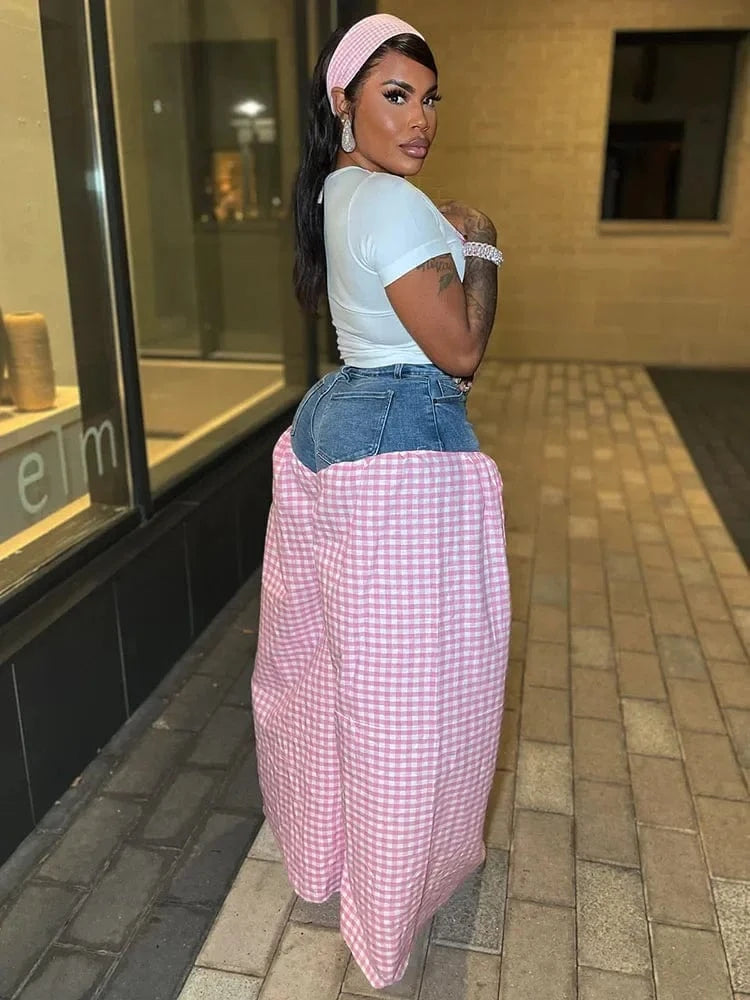 Streetwear Casual 2 Pieces Set for Woman Clothing Summer Short Sleeve T-shirt Top and Oversized Wide Leg Pants Matching Sets