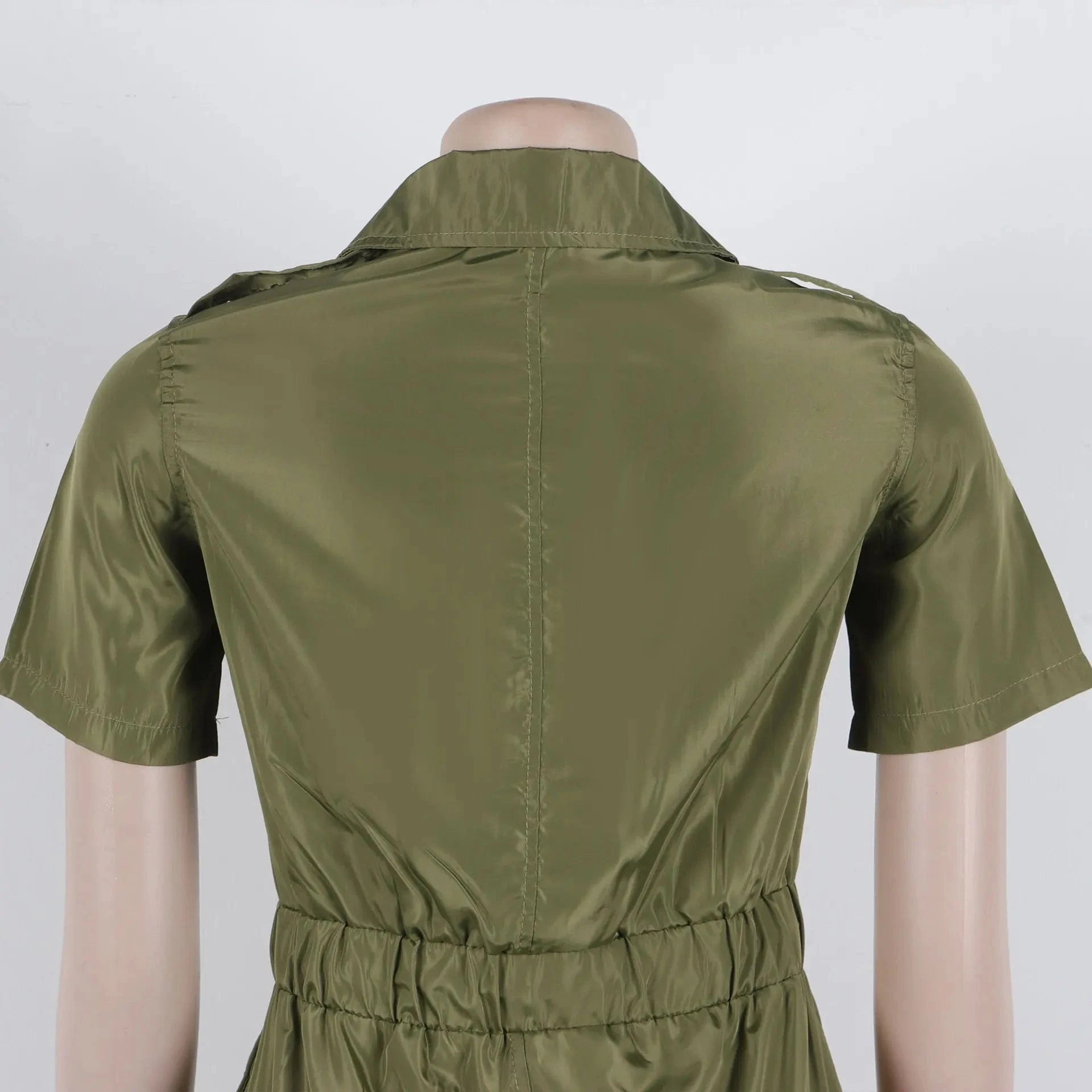 Streetwear Multi Pockets Cargo Dress Sexy Women Turn Down Collar Elegant Club Party Skater Dress Vestidos