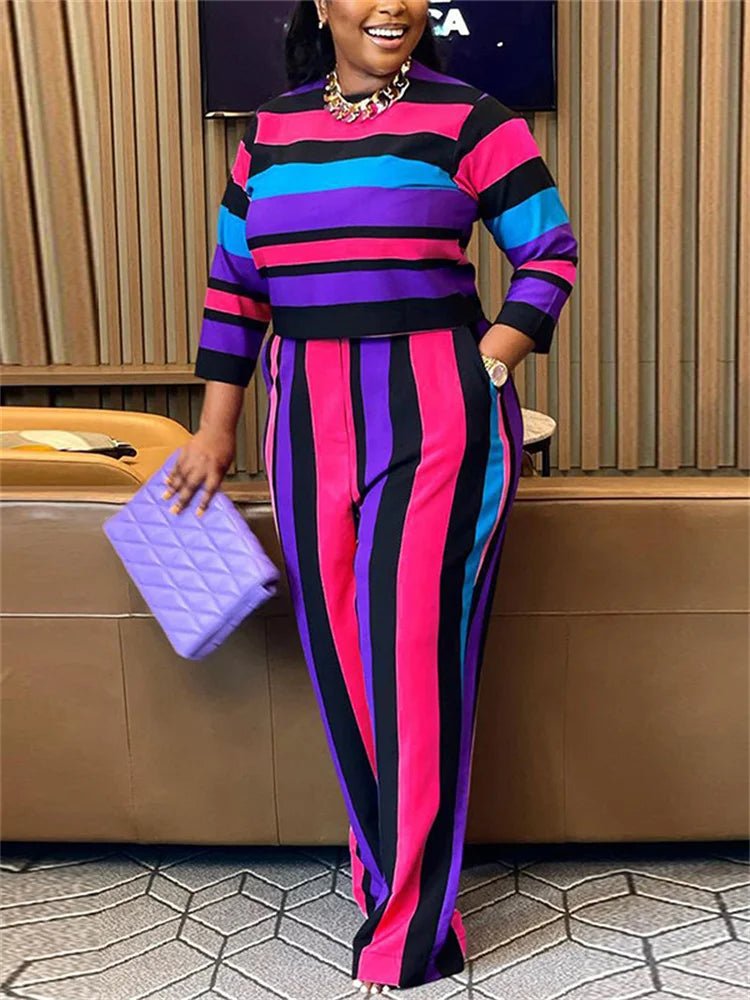 Striped Knitwear + Set - SN Wigs & More