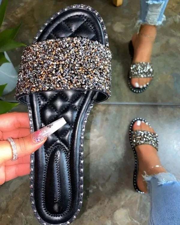 Stylish mules shoes women flat sandalias de verano women footwear slipper ladies shoe and sandal