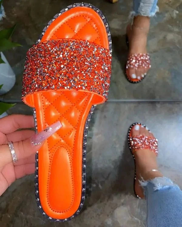 Stylish mules shoes women flat sandalias de verano women footwear slipper ladies shoe and sandal