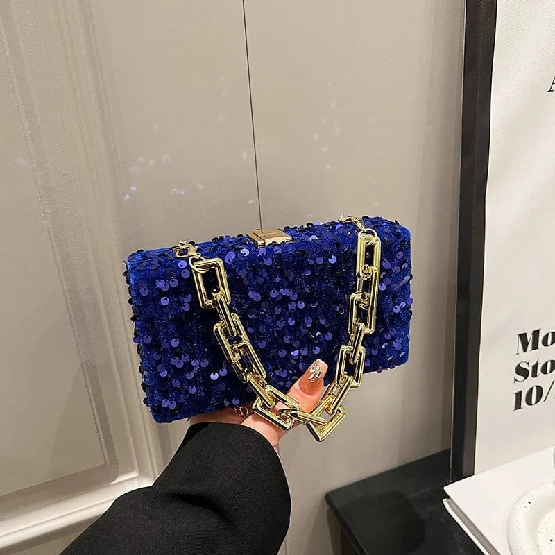 Stylish new handbags 2024 lady luxury sequined bags lady designed purses For Women